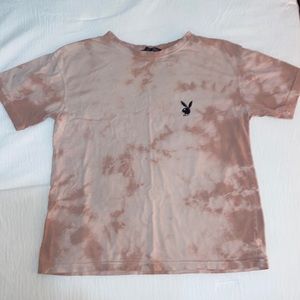 Pink Tie-dye Playboy Tshirt